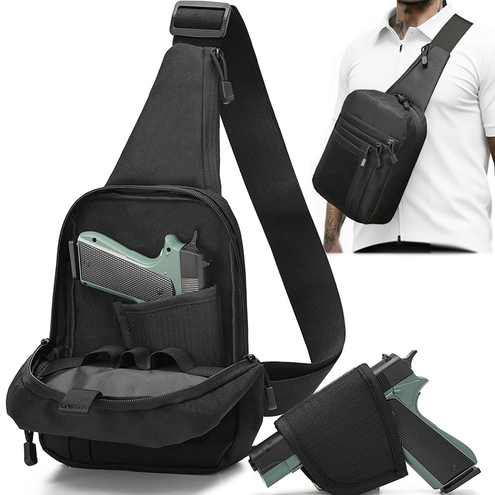 Edc Concealed Carry Sling Bag - Taktyczna torba na pistolet, kabura do