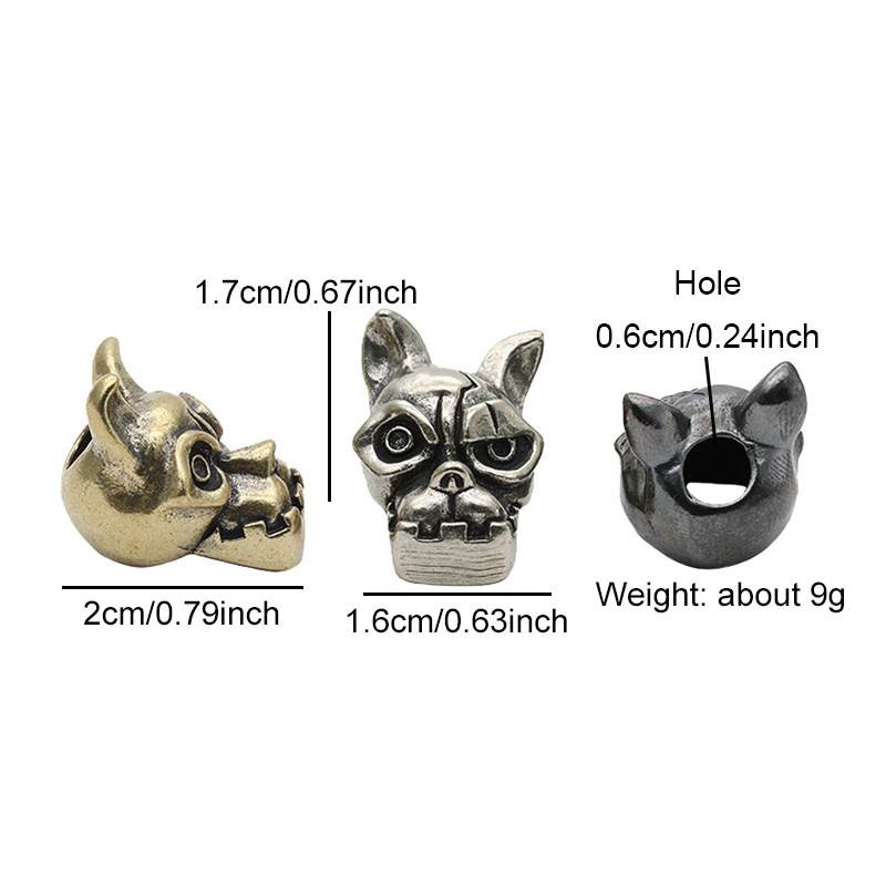 Głowa Buldoga Mosiężna Koralik – Edc Carry Kit recenzja i cena